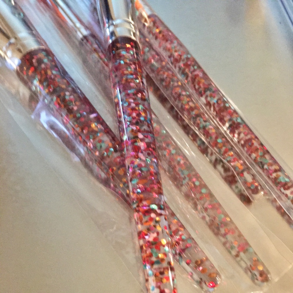 5 piece Sparkle Makeup Brush Set NEW - Picture 10 of 11
